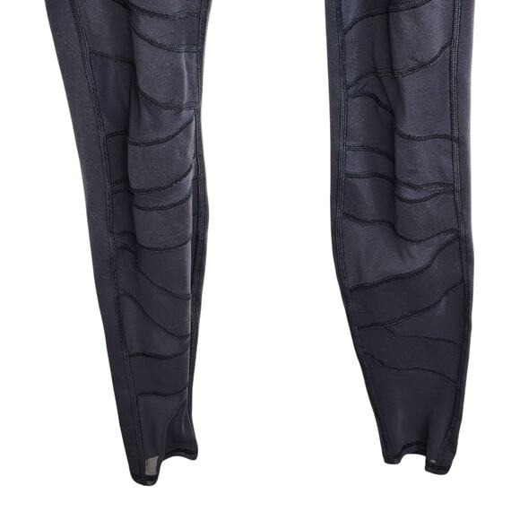 Lululemon Womens Size 4 Wunder Under Hi Rise Tech Mesh Tight‎ Black Luon Yoga - Picture 3 of 6